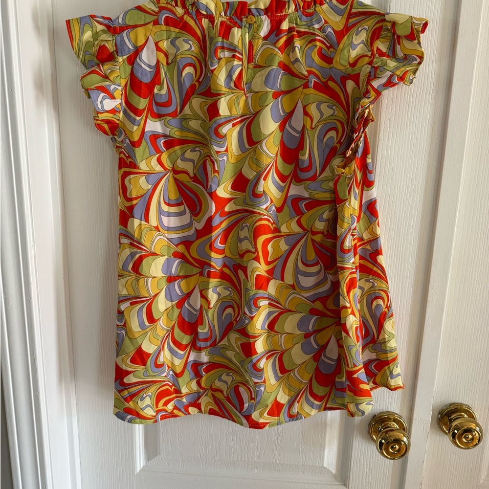 Umgee Multicolor Abstract Blouse